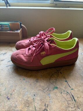 Puma Palermo Peach and Yellow